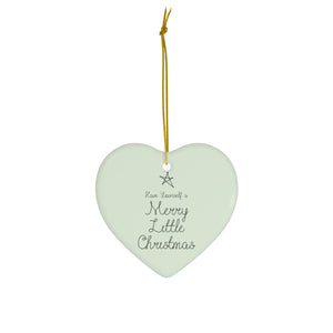 Ceramic Holiday Ornament - Merry Little Christmas
