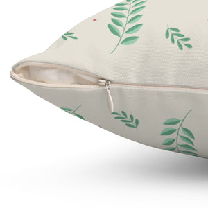 Polyester Square Holiday Pillowcase - Large Holly