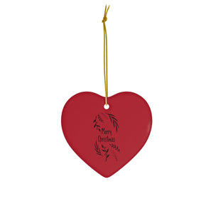 Ceramic Holiday Ornament - Merry Christmas Garland