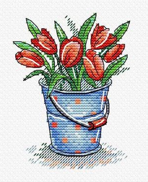 Tulip Freshness SM-377 Cross-Stitch Kit