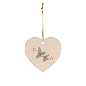 Ceramic Holiday Ornaments - Pinecones