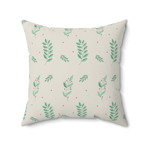 Polyester Square Holiday Pillowcase - Large Holly
