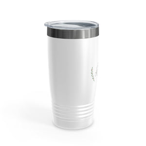 20oz White Ringneck Holiday Tumbler - Merry Christmas