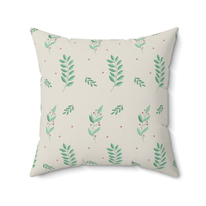 Polyester Square Holiday Pillowcase - Large Holly