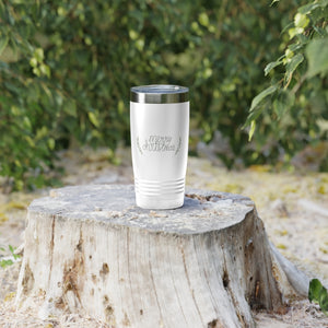 20oz White Ringneck Holiday Tumbler - Merry Christmas