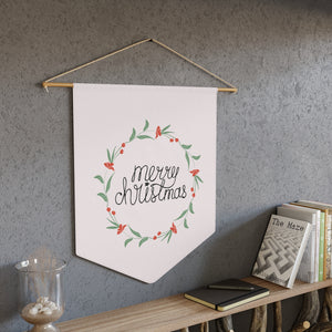 Holiday Pennant - Colorful Wreath