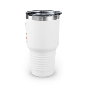 30oz White Ringneck Holiday Tumbler - Merry & Bright