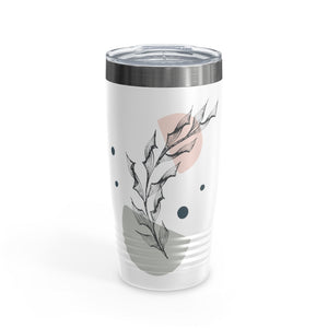 Metanoia Wellness - 20oz Half Moon Branch Ringneck White Tumbler - Front View