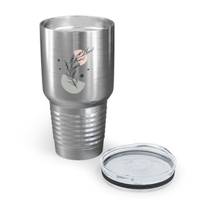 Metanoia Wellness - 30oz Half Moon Branch Ringneck Tumbler in Stainless Steel - Opened