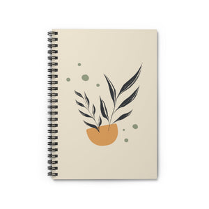 Metanoia Wellness - Black Leaves in Bowl Spiral Notebook
