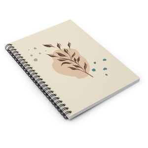 Metanoia Wellness - Branches with Blue Dots Spiral Notebook - Laid Flat