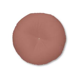 Metanoia Wellness - Round Tufted Floor Pillow - Brick - 26x26