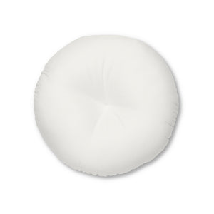 Metanoia Wellness - Round Tufted Floor Pillow - Cream - 26x26