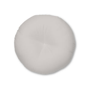 Metanoia Wellness - Round Tufted Floor Pillow - Dove - 26x26