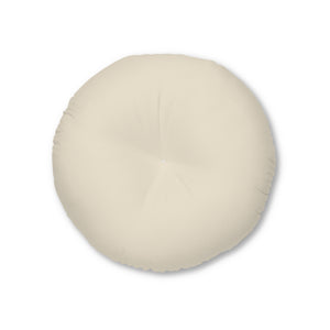 Metanoia Wellness - Round Tufted Floor Pillow - Ecru - 26x26