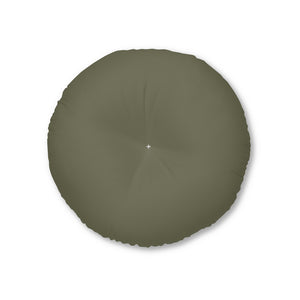 Metanoia Wellness - Round Tufted Floor Pillow - Hunter - 26x26