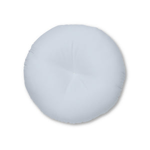 Metanoia Wellness - Round Tufted Floor Pillow - Powdered Blue - 26x26