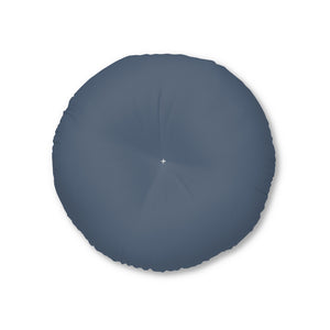 Metanoia Wellness - Round Tufted Floor Pillow - Seaworthy - 26x26