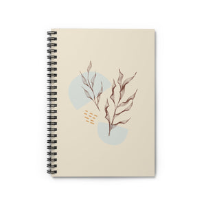 Metanoia Wellness - Saddle Leaves Spiral Notebook - Front View