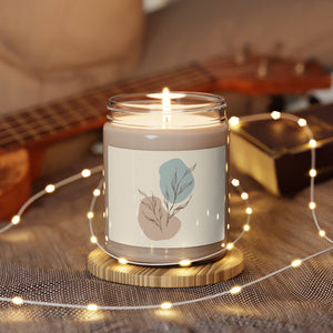 Metanoia Wellness - Sepia Leaves Scented Soy Wax Candle - In Use