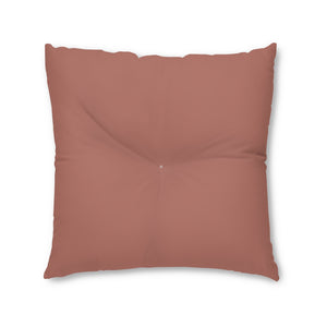 Metanoia Wellness - Square Tufted Floor Pillow - Brick - 30x30