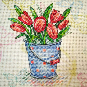 Tulip Freshness SM-377 Cross-Stitch Kit