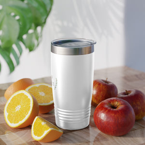 20oz White Ringneck Holiday Tumbler - Merry Christmas