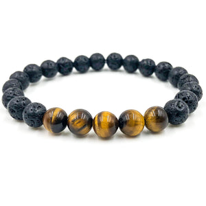 Grove - Tiger Eye & Lava Rock
