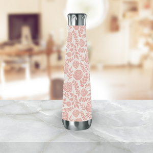Blush Floral Water Bottle