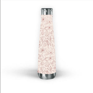 Burgundy Magnolia Water Bottle