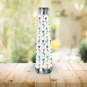Colorful Ink Flower Water Bottle
