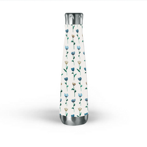 Colorful Ink Flower Water Bottle