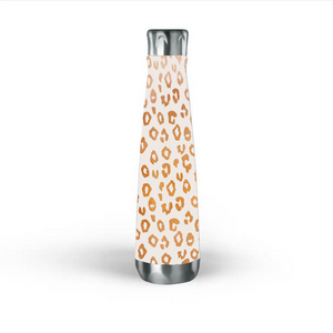 Copper Leopard Print Water Bottle