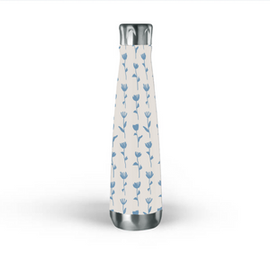 Light Blue Flower Water Bottle