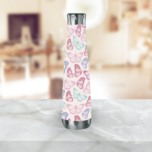 Pink Butterfly Water Bottle