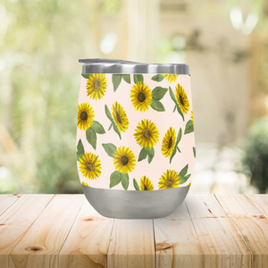 Sunflower Wine Tumbler