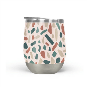 Warm Terrazzo Wine Tumbler