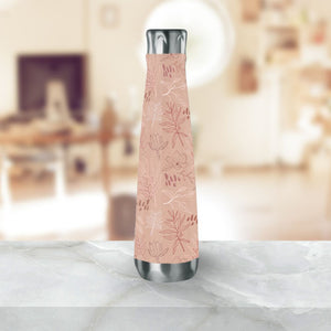 Pink Desert Leaf Water Bottle