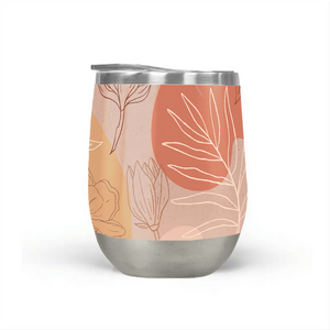 Pink Abstract Desert Wine Tumbler
