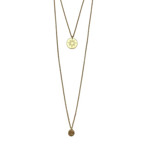 Layered North Star Bullet Necklace