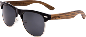 Real Ebony Brow-line Style Retro Shade Sunglasses