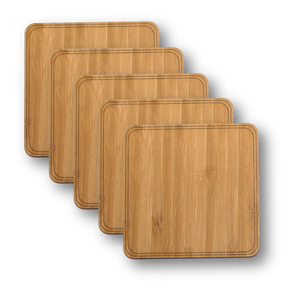 Wooden Coasters 4" Shape Options 4-Pack
