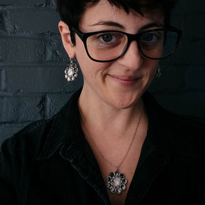 Moon Phases Halo Dangle Earrings