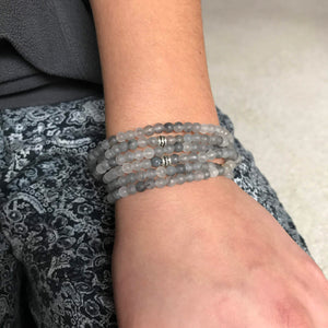 Cloud Quartz Mini Bead Bracelet