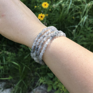 Cloud Quartz Mini Bead Bracelet