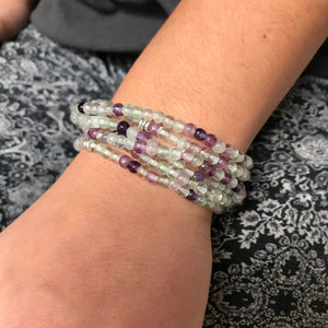 Fluorite Mini Bead Bracelet