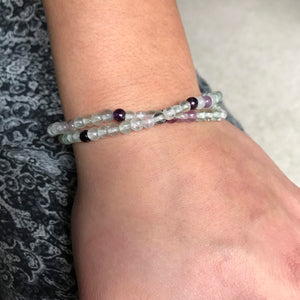 Fluorite Mini Bead Bracelet