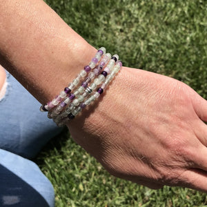 Fluorite Mini Bead Bracelet