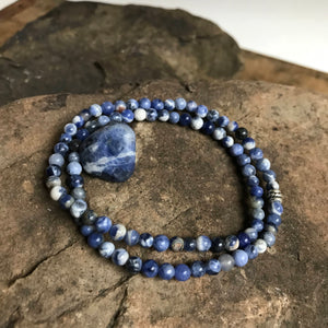 Sodalite Mini Bead Bracelet