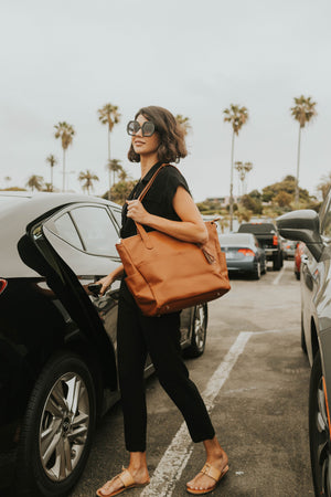 Aberdeen Leather Bag - Saddle